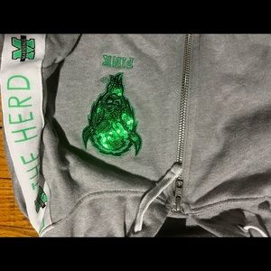 Pink brand marshall university zip up